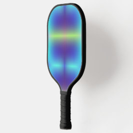 Uma raquete de pickleball com um design gradiente