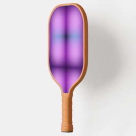 Uma raquete de pickleball com um roxo e azul vibra