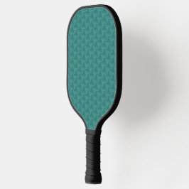Uma raquete de pickleball com uma superfície azul-