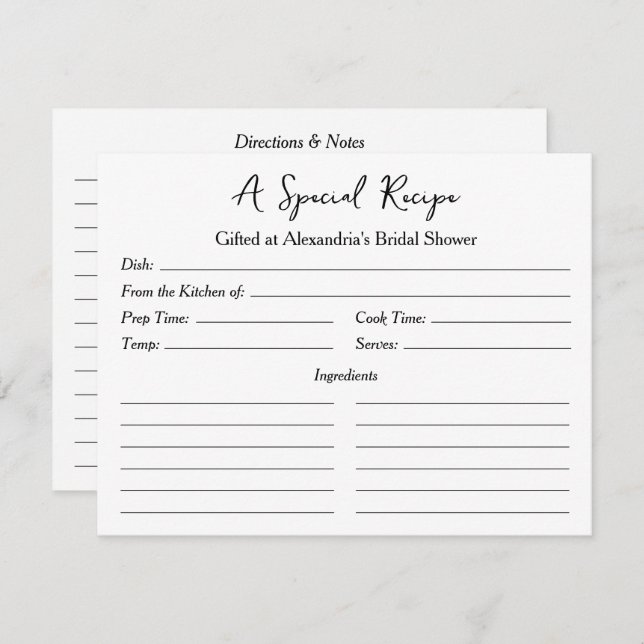 Uma receita especial para a placa docente do Chá d (Frente/Verso)