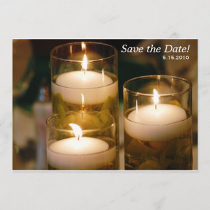 Uma recepção do convite das velas