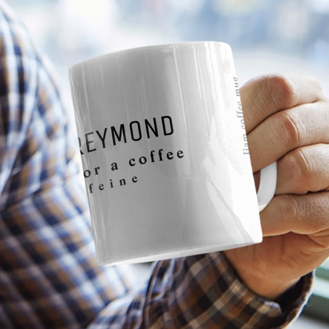 uma simples e agradável caneca de café branca com  (Criador carregado)