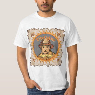 Uma t-shirt de bombeiro