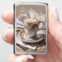 Uma Taça de Cappucccino Abstrato Art nº 1