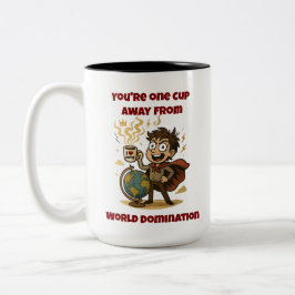 Uma Taça Longe Do Mundo Dominando A Caneca Engraça