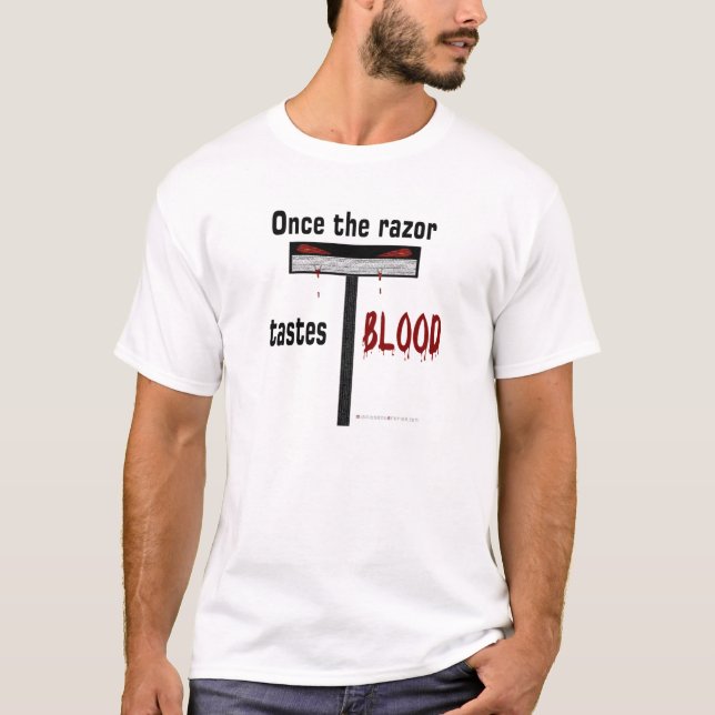 Uma vez a Razor tem gosto de sangue - camisa (Frente)