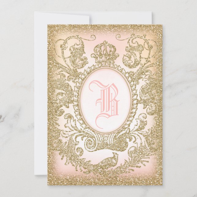 Uma vez princesa Convite (Frente)