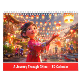 Uma Viagem pela China – Calendário 3D