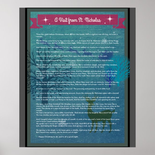 Uma Visita Da Rua Nicholas - Poster de Férias (Frente)