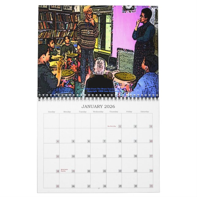 Uma Visita Do Calendário Diário Do Professor De Ta (Jan 2026)