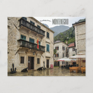 Uma Vista de Kotor Montenegro Cartão Postal