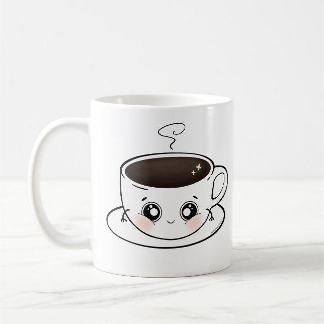 Uma xícara bonita de café - Kawaii (Esquerda)