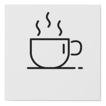 Uma xícara de café, decoração da parede da cozinha