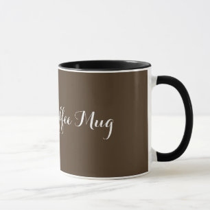 uma xícara de café preto personalizada