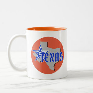 Uma xícara para sua bebida favorita, estilo Texas.