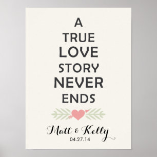 Umas canvas verdadeiras & posters de Love Story…