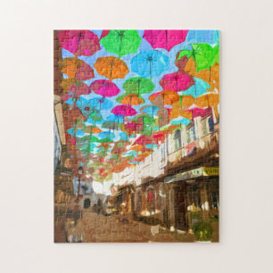 Umbrella Sky - Agueda-Portugal Quebra-cabeça do s