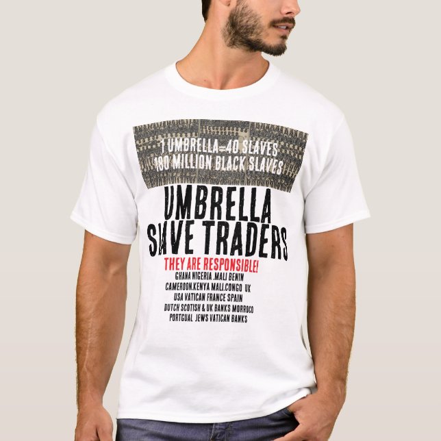 UMBRELLA SLAVE TRADERS T-Shirt (Frente)