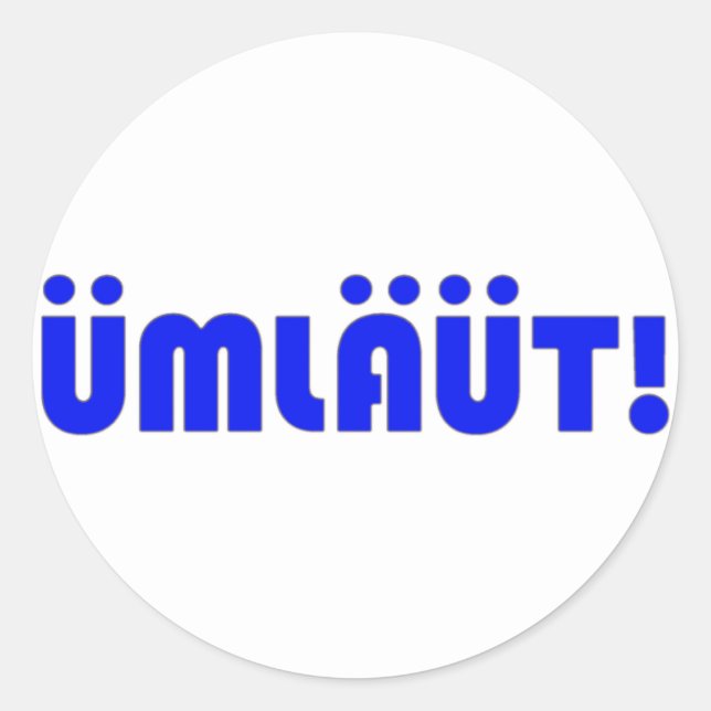 Umlaut! Adesivos (Frente)