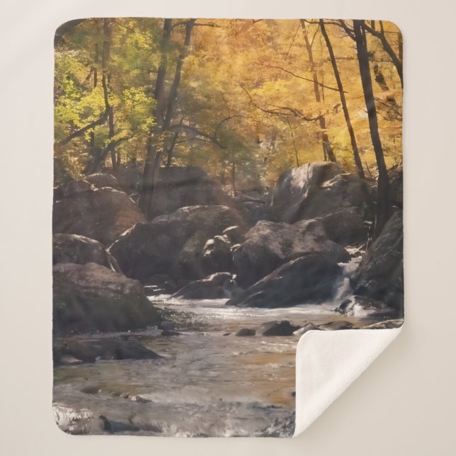 Una manta suave con diseño de naturaleza (Frente)