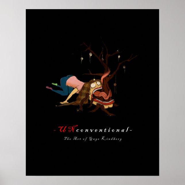 UNconvencional: Poster de árvore de Natal portátil (Frente)