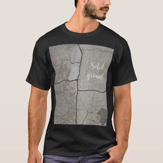 Underground Concrete Unisex Black T-shirt  (Frente)