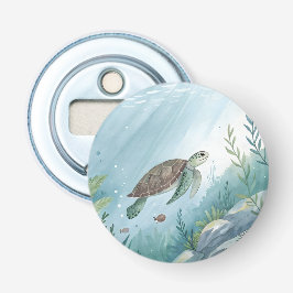 Underwater world with turtle