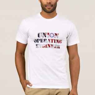 União de funcionamento do t-shirt do engenheiro
