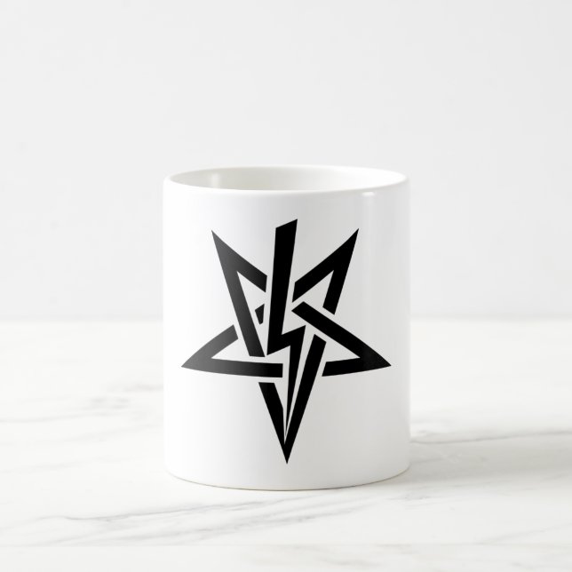 Única caneca preta de Anton Szandor LaVey Sigil (Centro)