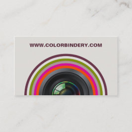 Único cartão de visita da posição 2 do olho