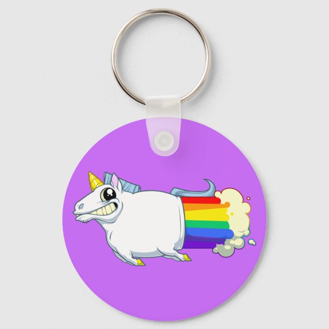 Unicorn Farts Chaveiro (Frente)