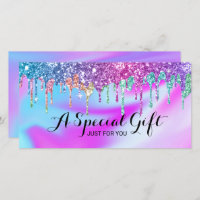 Unicorn Glitter Drives Certificados de Presente de