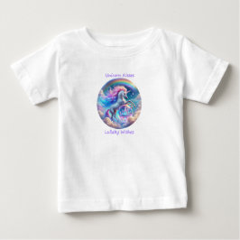 Unicorn Kisses Lullaby Wishes Rainbow Baby T-Shirt