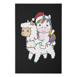 Unicorn Llama natalino Animais de inverno