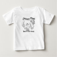 Unicórn Mães Lê Para Seu Jovem - Camiseta De Bebê