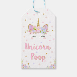 Unicorn Poop Agradeço as etiquetas de presentes de