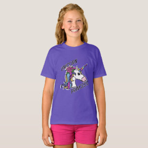 Unicorn Princess Design - Camiseta Básica Para Rap