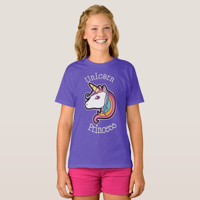 Unicorn Princess T-Shirt (Frente Completa)