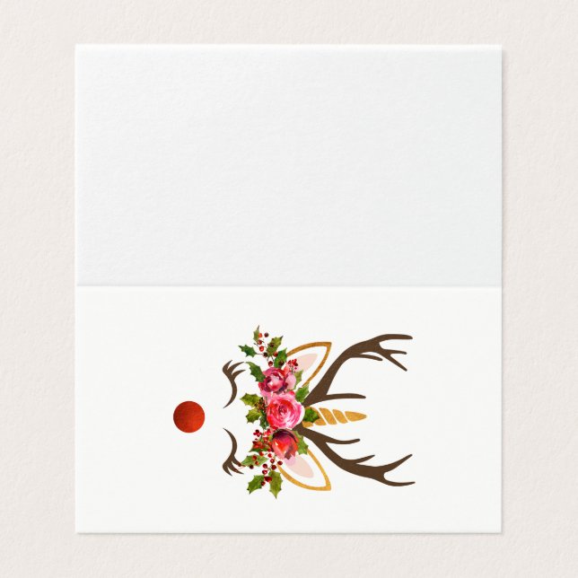 Unicorn Reindeer Antler / Flores de Natal (Exterior Desdobrado)