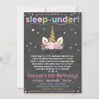 Unicorn Sono sob Convite, Convite Unicórnio