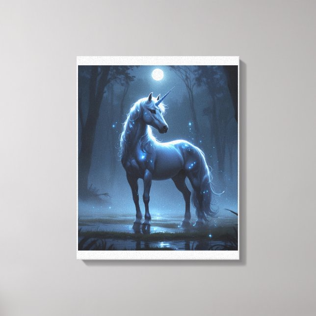Unicorn Themed Canvas Art (Frente)