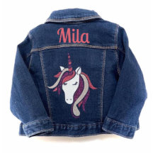 Unicorn Toddler Jean Jaqueta