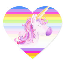 Unicórnio, branco, arco-íris, strips adesivos