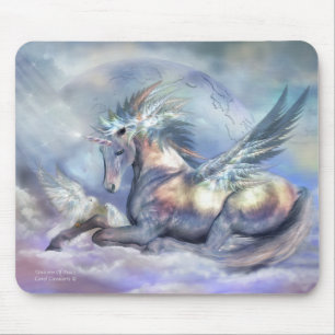 Unicórnio da arte Mousepad da paz
