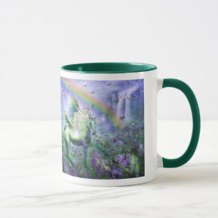Unicórnio da caneca da arte das borboletas