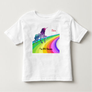 Unicórnio do arco-íris - o t-shirt da menina