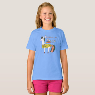Unicórnio no t-shirt da espiga