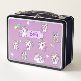 Unicórnio Roxo Fofo Personalizado