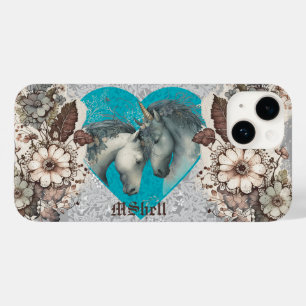 "Unicórnios, Corações e Lace" personalizável