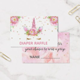 Unicórnios em Bloom Fralda Raffle